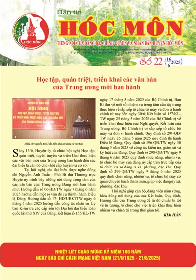 Bản tin Hóc Môn số 22